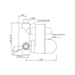Встроенные части смесителя скрытого монтажа Jaquar Allied ALD-CHR-065