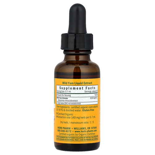 Herb Pharm, дикий ямс, 30 мл