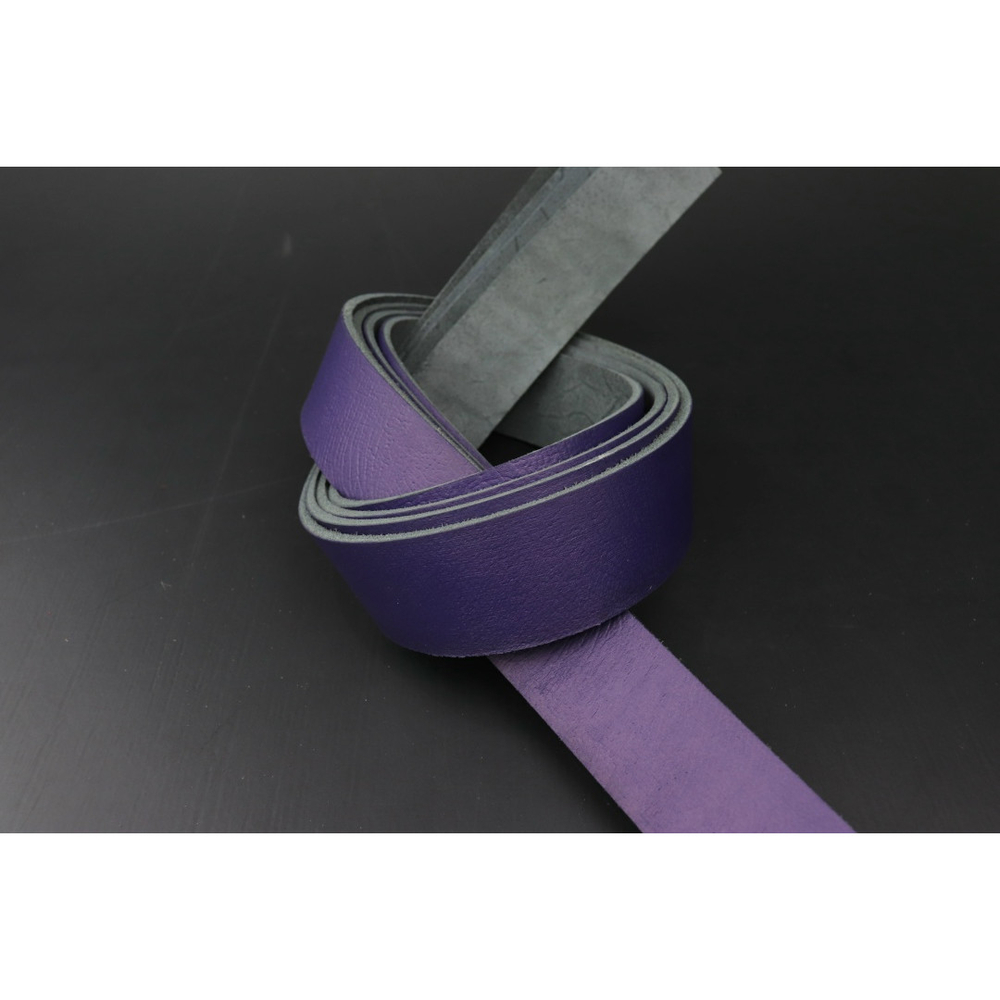 Ременная заготовка сине-фиолетовая с лицевой отделкой + плита Слон