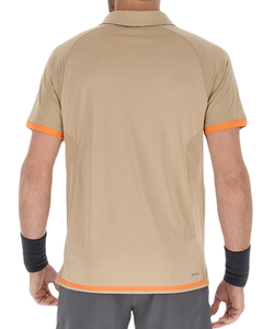 Теннисное поло Lotto Tech II D2 - pepper/light brown