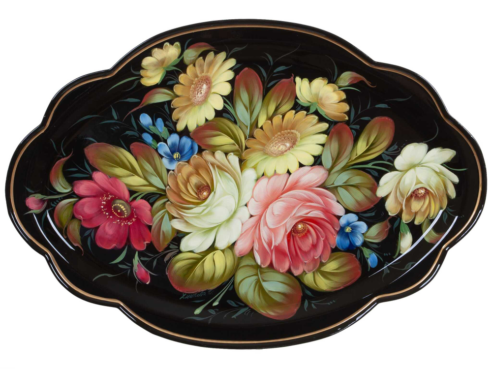 Zhostovo metal tray A11D02112023015