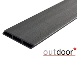 Доска заборная Ромбус ДПК Outdoor 122*22*4000 мм. браш черная