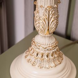 Настольная лампа Колонна Испанская Айвори