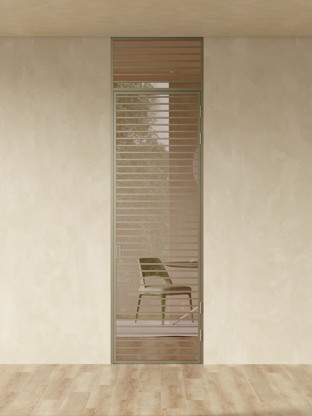 Распашная алюминиевая перегородка Minoli 12
