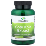 Swanson Vitamins, готу колы, стандартизованный экстракт готу колы, 100 мг, 120 капсул