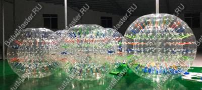 Светящийся зорб "Neo" ТПУ, диаметр 2.4 м