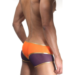 Мужские трусы хипсы фиолетово-оранжевые Cosmos Colors L30_POG