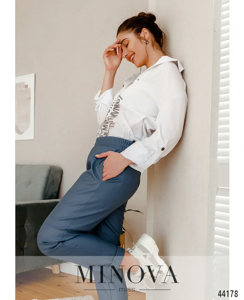 Брюки 2153-джинс Minova