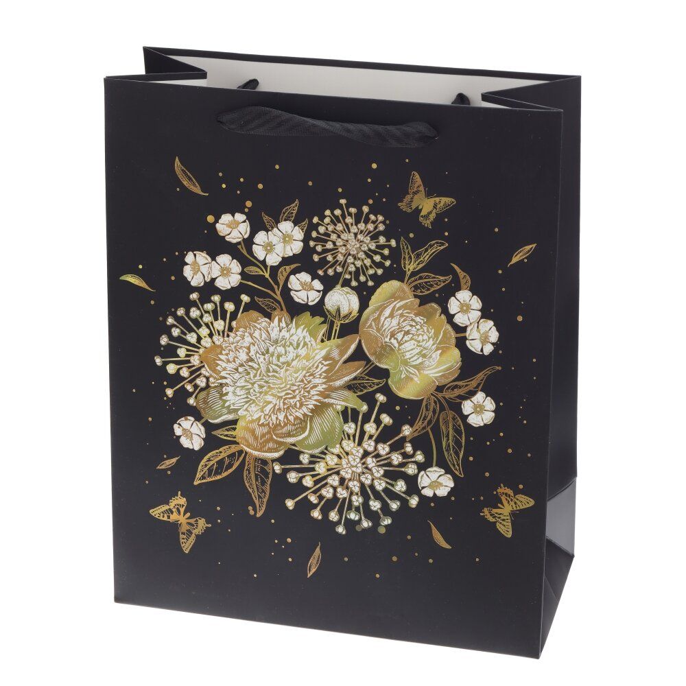 GAEM Пакет подарочный (бумага 230г/м2, блок микс 12шт), L26 W12 H32 см, 4в.