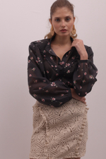 Блейзер из шелкового батиста на пуговицах