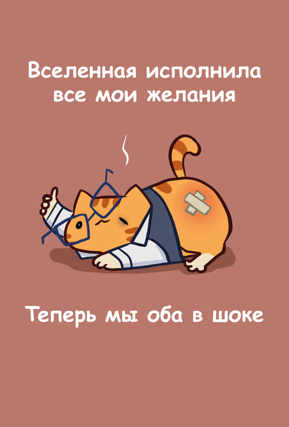 Авторский блокнот. Мурчальня. Вселенная исполнила все мои желания. Теперь мы оба в шоке. А5 64 л.