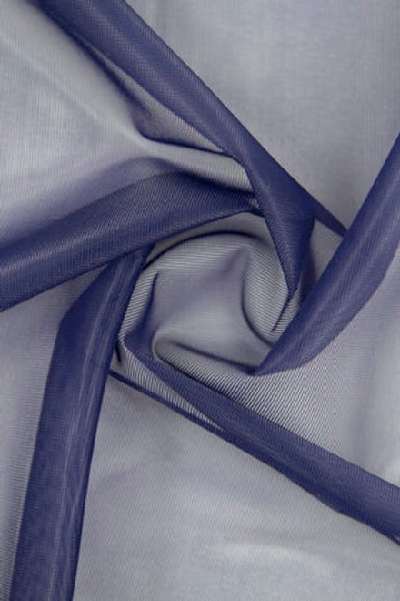 Сетка корсетная темно-синяя неэластичная метражом (Турция)