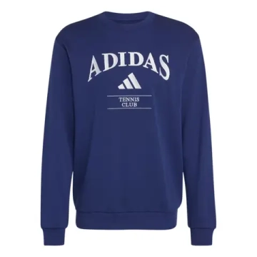 Мужская теннисная кофта Adidas Heritage Tennis Graphic Pullover - dark blue/white