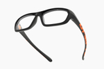 Спортивные очки с диоптриями Demetz Softness R / Matte Black / Matte Orange Colorless Cat.0