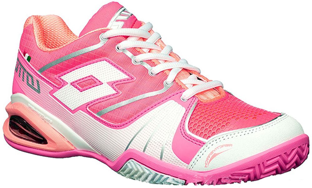 Кроссовки теннисные Lotto Stratosphere Woman Clay - pink/white