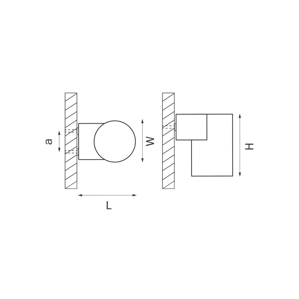 350617 Светильник PARO 1xDR111 ЧЕРНЫЙ IP65