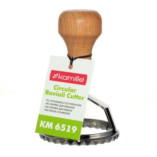 Пресс-форма для печенья, равиоли, пельменей Kamille KM 6519 круглая
