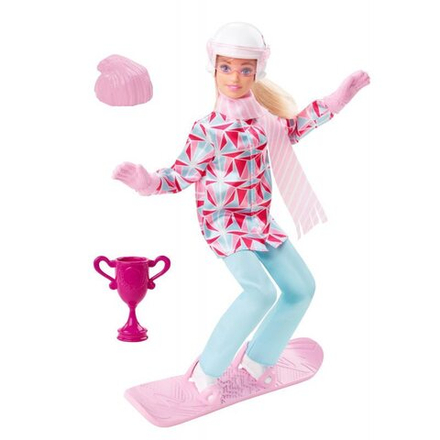 Barbie Winter Sports - Кукла сноубордист + аксессуары HCN32