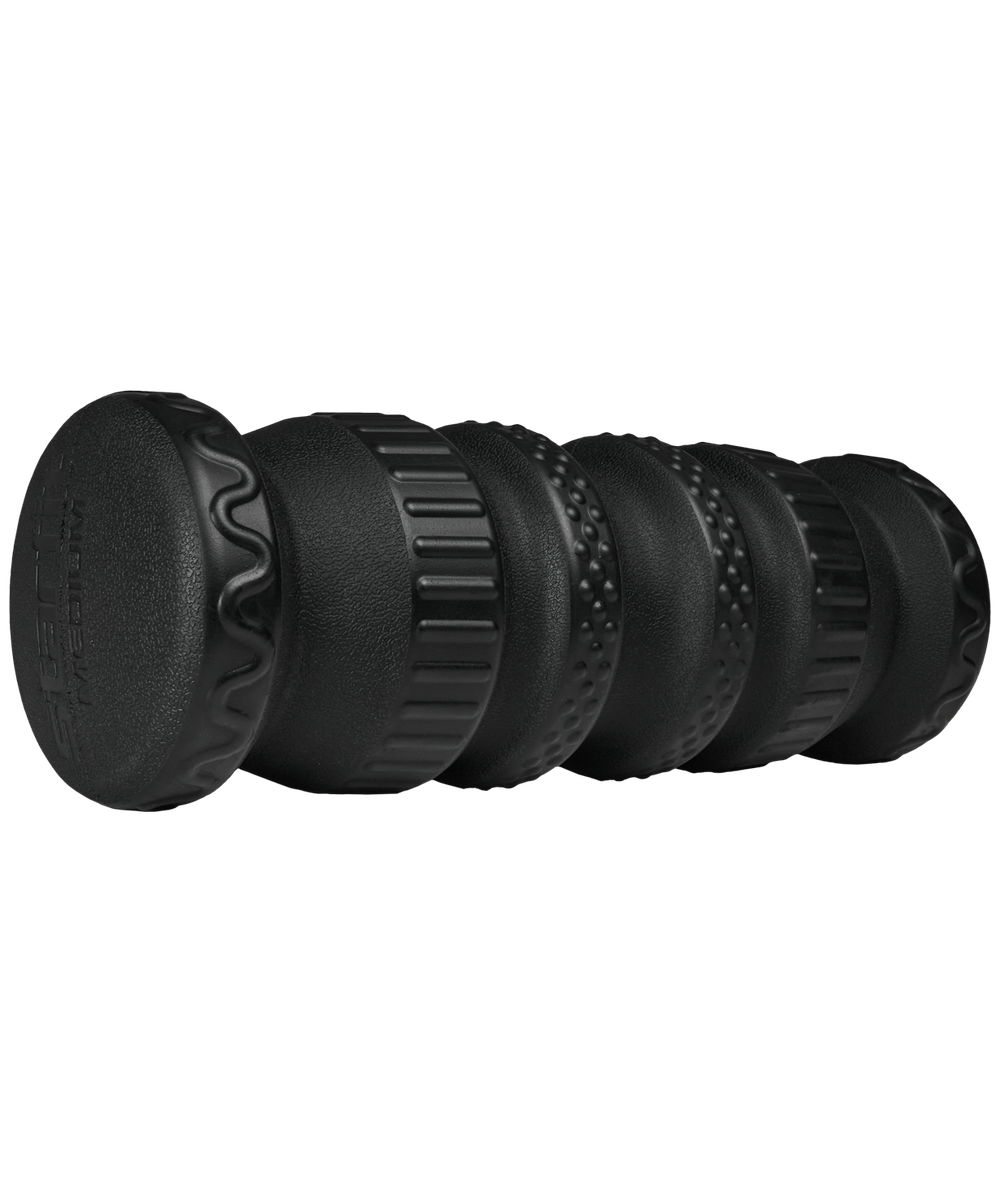 Ролик массажный FA-526, PU, средняя жесткость, 30x10 см, черный