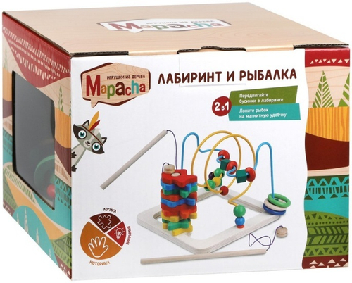 Игровой центр 2 в 1 Рыбалка и лабиринт
