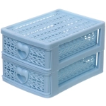 Комод малый «ПАЛЕРМО», цвет голубой, 2 отделения, 13*9*8см