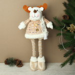 Новогоднее украшение Олень на телескопических ножках 27/45 см / YX-E2652-1 /уп 72/