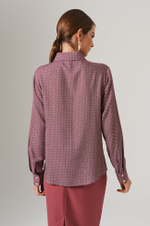23141 Блузка женская (винный принт)