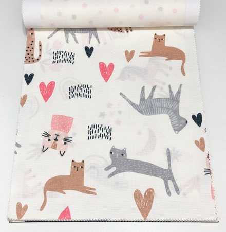 Ткань рогожка Anka Symfony of Colors Print Rex 106 арт. Universal 11 col. 1008 (высота 295 см)