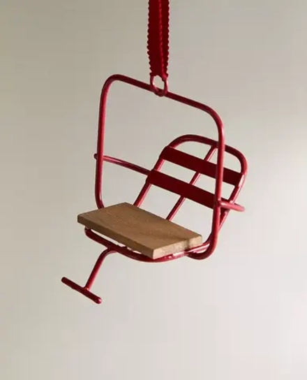 ZARA HOME УКРАШЕНИЕ ДЛЯ РОЖДЕСТВЕНСКОЙ ЁЛКИ В ФОРМЕ МЕТАЛЛИЧЕСКОГО ПОДЪЁМНИКА