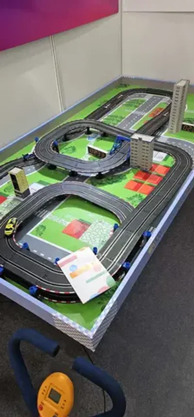 Игровой стол с велосипедами на 2-х игроков