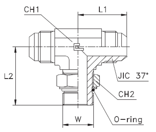 Штуцер FRTA JIC 1.7/8 - UNF 1.7/8
