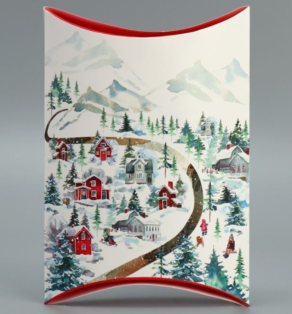 Коробка сборная фигурная «Пусть Новый год теплом согреет», 19 × 14 × 4 см 9667707