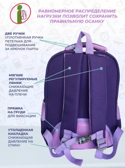 Çanta \ Bag \ Рюкзак Good Luck purple