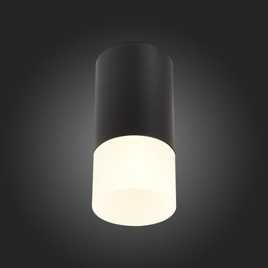 ST100.412.01 Светильник потолочный Черный GU10 1*50W IP20 D64xH131 220V Без ламп Накладные светильники