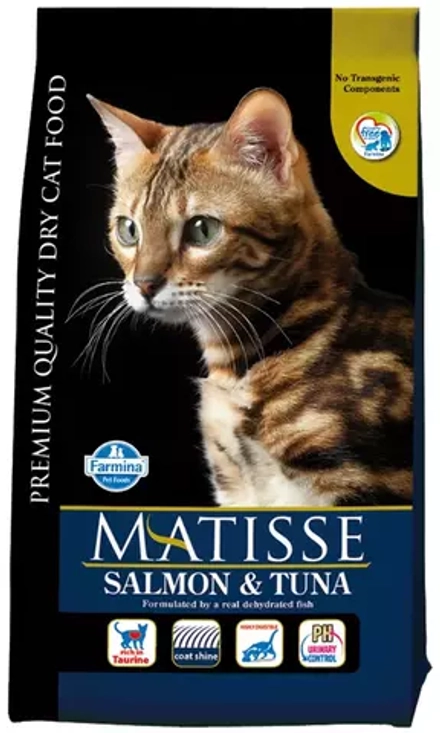 РАЗВЕС Farmina 10кг Matisse Сухой корм для взрослых кошек Лосось и тунец (цена за 1 кг, вакуумная упаковка)