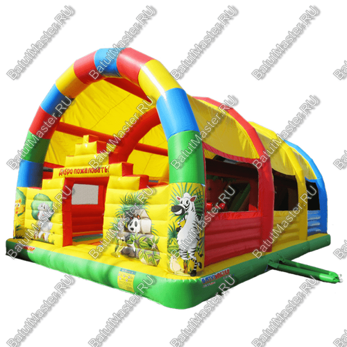 Коммерческий надувной батут "Радуга 2" 13*7*6 м