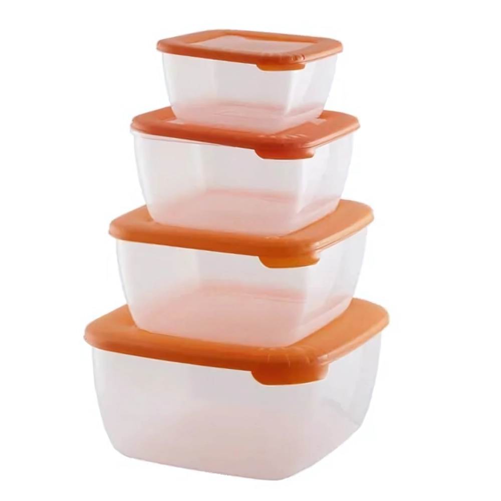 Комплект контейнеров СВЧ 0,46+0,95+1,5+2,5л, квадро ЛАЙТ