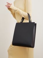 ШОППЕР БОЛЬШОЙ ЧЕРНЫЙ|ГРАФИТ|Т.КОРИЧНЕВЫЙ