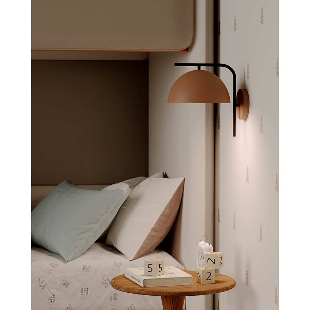 Светильник настенный jassy, D29х26 см, коричневый