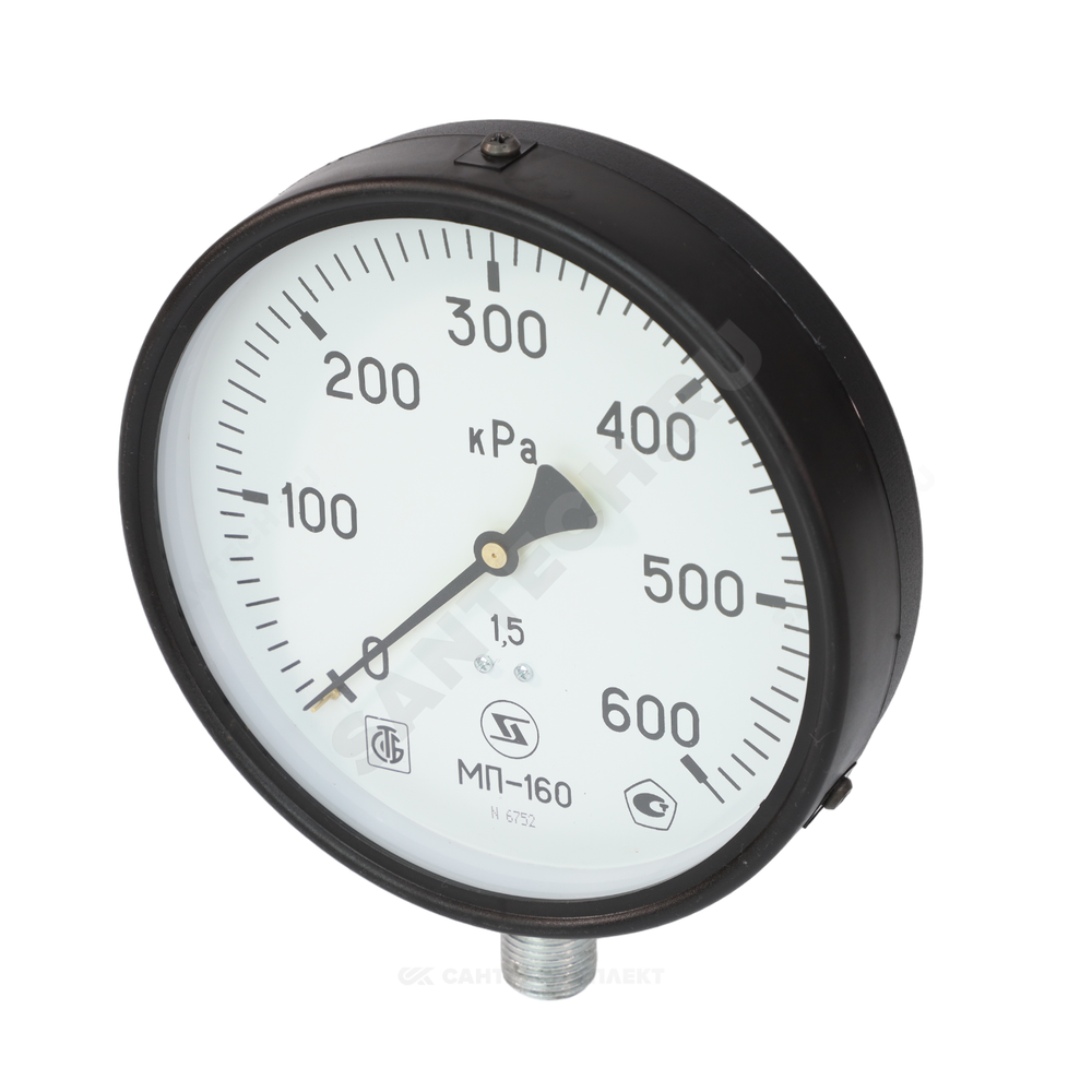 Манометр МП-160 радиальный Дк160мм 0-2,5 МПа кл.1,5 М20х1,5 ЗАВОД ТЕПЛОТЕХНИЧЕСКИХ ПРИБОРОВ