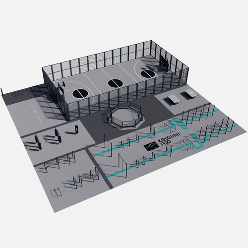 Спортивный кластер №4 ( 33,5 х 37,5 м)