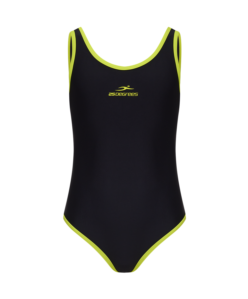Купальник для плавания Edge Black/Lime, полиамид, подростковый