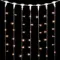 Светодиодный занавес 1*9 м., 900 экстра теплых белых LED ламп, прозрачный провод ПВХ, LTC (PCL901-10-2EWW)