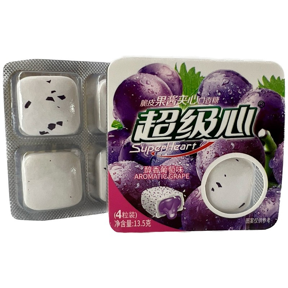 Жевательная резинка ВИНОГРАД 4 в блистере 13,5гр