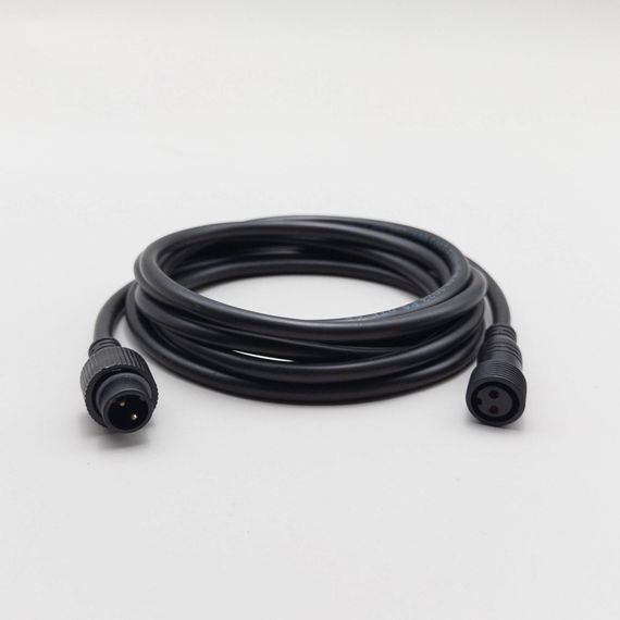 Соединитель 3 м. для бахромы, занавесов и нитей, 220В., провод черный каучук, IP65, LTC (LLS11-3M)