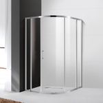 Душевой уголок Cezares MOLVENO-R-11-90+30-C-Cr-IV, 120х120х195, профиль хром, стекло прозрачное