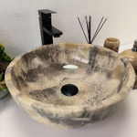 Раковина из оникса Bowl Grey TinLip BO-63030 40*40*15 44