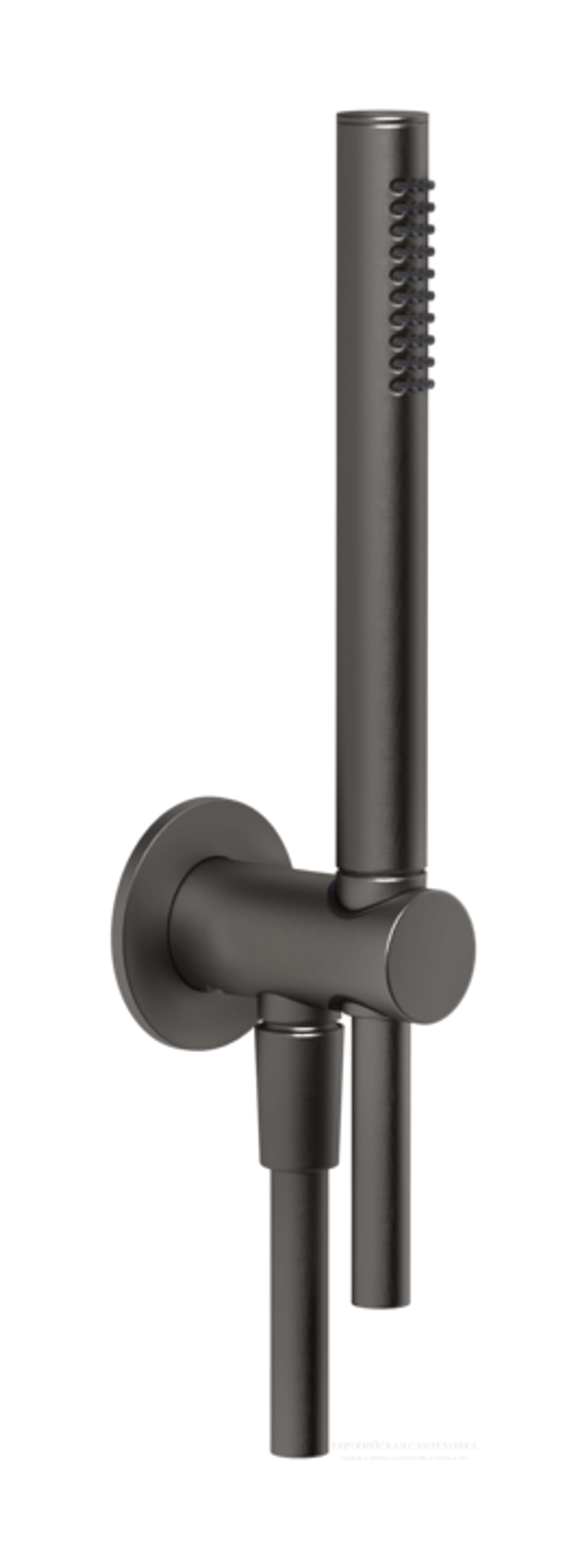 Ручной душ Gessi Anello, с держателем и шланговым подсоединением, цвет Black Metal Brushed PVD