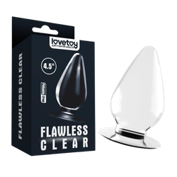 Большая анальная пробка Flawless Clear (11,5 см, Ø6 см)