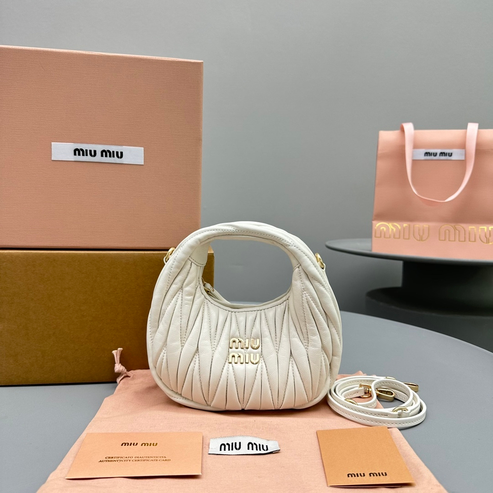 Miu Miu Wander Hobo Mini Bag 17 cm